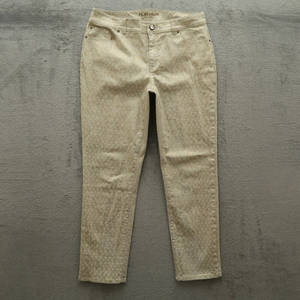 Chico's Platinum Jeans Women's Size 0.5 US-6 Mid-Rise Ankle Denim 26" Inseam